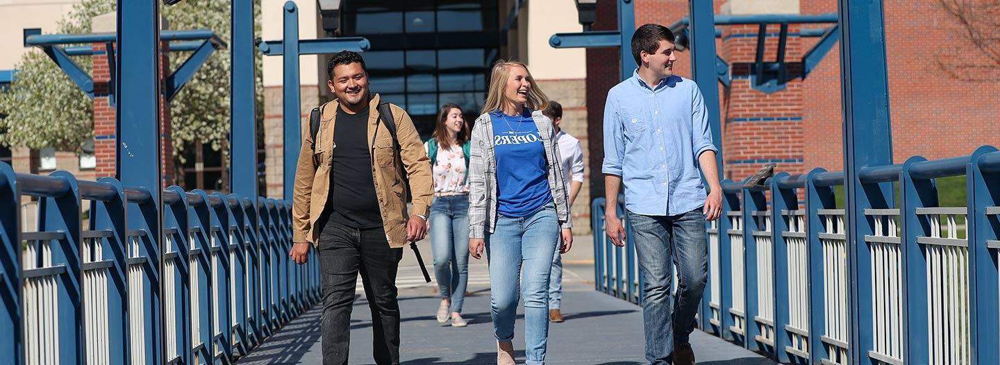 Students at the Fountain